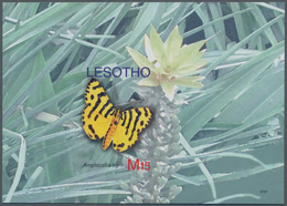 Thematik: Tiere-Schmetterlinge / Animals-butterflies: 2007, Lesotho. Imperforate Souvenir Sheet (1 V - Papillons