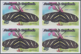 Thematik: Tiere-Schmetterlinge / Animals-butterflies: 2010, Antigua & Barbuda. IMPERFORATE Block Of - Farfalle