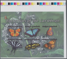 Thematik: Tiere-Schmetterlinge / Animals-butterflies: 2010, ANTIGUA & BARBUDA: Butterflies Set Of Si - Vlinders