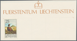 Thematik: Tiere-Vögel / Animals-birds: 1990, Liechtenstein. Hunting. Complete IMPERFORATE Set (3 Val - Other & Unclassified