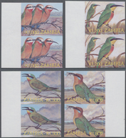 Thematik: Tiere-Vögel / Animals-birds: 2003, ZAMBIA: Definitive Issue 'birds' (Merops Bullockoides, - Altri & Non Classificati