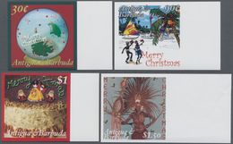 Thematik: Weihnachten / Christmas: 2007, ANTIGUA & BARBUDA: Christmas Complete IMPERFORATE Set Of Fo - Natale