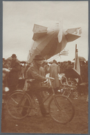 Thematik: Zeppelin / Zeppelin: 1909. Group Of Five Photographs, All Pictured Front And Back, From Th - Zeppeline