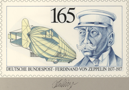Thematik: Zeppelin / Zeppelin: 1992, Bund, Nicht Angenommener Künstlerentwurf (26x15,5) Von Prof. H. - Zeppelins