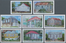 Anguilla: 2008, Historical Architecture Complete IMPERFORATE Set Of Eight, Mint Never Hinged And Sca - Anguilla (1968-...)