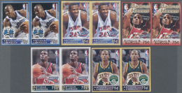 Antigua: 2005, Basketball Players Of North American League (NBA) Complete Set Of Five In Horizontal - Antigua Und Barbuda (1981-...)