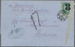 Argentinien: 1877 Entire Used From Buenos Aires To Bordeaux Per Steamer "Guadiana" Via Southampton, - Altri & Non Classificati