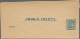 Argentinien - Ganzsachen: 1890 Unused Wrapper 1 Centavo Green On Buff Wove Paper, Printing Error Bro - Entiers Postaux