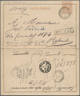 Argentinien - Ganzsachen: 1892, Stationery Letter Card M.J.Celman 2 C Pale-brown On Cream With IMPRI - Postwaardestukken