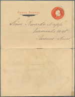 Argentinien - Ganzsachen: 1900, Stationery Letter Card Liberty Head 5 C Orange With "Precio $ 0,03" - Entiers Postaux