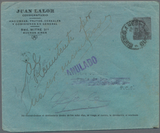 Argentinien - Ganzsachen: 1920, Stationery Envelope On Private Order San Martin 2 C Deep-brown On Bl - Entiers Postaux