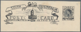 Südaustralien: 1890’s, Postcard Design Competition ESSAY ('Amateur' No. 13) Of Heading Of Postcard H - Covers & Documents