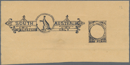 Südaustralien: 1890’s, Wrapper Design Competition ESSAY ('Amateur' No. 13) Of Heading Of Wrapper 'Ne - Storia Postale