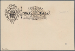 Südaustralien: 1890’s, Postcard Design Competition Postcard-size ESSAY ('Native' No. 30) Hand-painte - Lettres & Documents