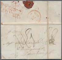 Tasmanien: 1835, Complete Folded Letter To Edinburgh/Scotland With Black Tax-handstamp "1", On Rever - Lettres & Documents