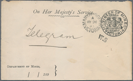 Victoria: 1895 (24.5.), FRANK STAMP 'Minister Of Mines' On Small-size OHMS Cover Used From Marryboro - Lettres & Documents