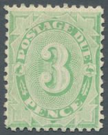 Australien - Portomarken: 1903, Postage Due 3d. Green With Wmk. 'Crown Over A', Mint Hinged And Fres - Segnatasse