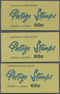 Australien - Markenheftchen: 1966, QEII 60c. Six Different Booklets Each Containing Three Panes Of F - Booklets