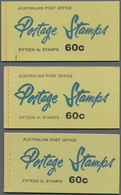 Australien - Markenheftchen: 1966, QEII 60c. Six Different Booklets Each Containing Three Panes Of F - Markenheftchen