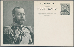 Australien - Ganzsachen: 1911, Eight 'Coronation Postcards' KGV 1d. Sideface With All Different Type - Interi Postali