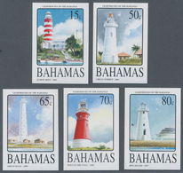 Bahamas: 2004. Complete Set "Bahamas Lighthouses (I)" In IMPERFORATE Single Stamps Showing "Elbow Re - Bahamas (1973-...)