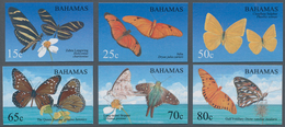 Bahamas: 2008. Complete Set "Butterflies" (6 Values) In IMPERFORATE Single Stamps Showing "Heliconiu - Bahamas (1973-...)