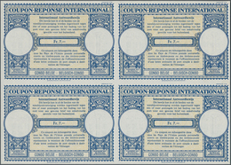 Belgisch-Kongo: 1958. International Reply Coupon Fr. 7.- (London Type) In An Unused Block Of 4. Issu - Autres & Non Classés