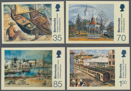 Bermuda-Inseln: 2001, Paintings From Charles Lloyd Tucker Complete IMPERFORATE Set Of Four, Mint Nev - Bermudes