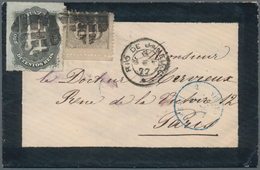 Brasilien: 1877, „RIO DE JANEIRO“ (8 SET) Cds On Mourning Cover (minor Imperfection On Reverse) To P - Sonstige & Ohne Zuordnung
