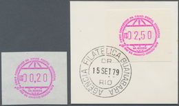 Brasilien - Automatenmarken: 1979, 15 Sep, UPU Congress, 0.20cr. Lilac Mint Never Hinged And 2.50cr. - Automatenmarken (Frama)