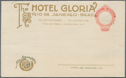 Brasilien - Ganzsachen: 1927, Stationery Advertising Letter Sheet 200 Reis "The Hotel Gloria, Rio De - Postal Stationery