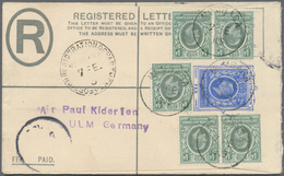 Britisch-Ostafrika Und Uganda: 1905 (7.2.), Registered Letter KEVII 2a. Blue Uprated With 5 X KEVII - Protectorats D'Afrique Orientale Et D'Ouganda