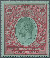 Britisch-Ostafrika Und Uganda: 1912 Kenya, Uganda & Tanganyika: KGV. 500r. Green & Red On Green, Min - Herrschaften Von Ostafrika Und Uganda