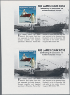 Britische Gebiete In Der Antarktis: 2011, Research Ships (RRS James Clark Ross And Penguin) Miniatur - Nuovi