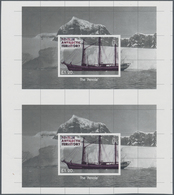 Britische Gebiete In Der Antarktis: 2012, 75 Years Expedition To Grahamland Miniature Sheet (sailing - Ungebraucht