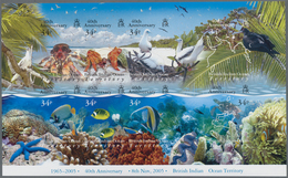 Britisches Territorium Im Indischen Ozean: 2005, 40 Years B.I.O.T. Eight Different Stamps (birds, Fi - Andere & Zonder Classificatie
