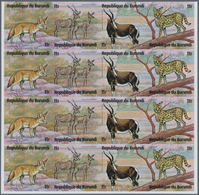 Burundi: 1975, African Animals (rhinoceros, Snake, Gazelle, Desert Fox, Birds, Mandrill Etc.) Comple - Neufs