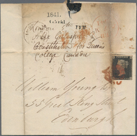 Canada - Vorphilatelie: 1841 "Alex Gillespie, Constitution For Queen's College Canada": Folded Cover - ...-1851 Voorfilatelie