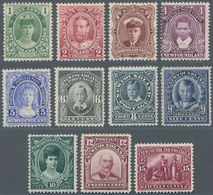 Neufundland: 1911, Coronation Issue Complete Set Mint Lightly Hinged, SG. £ 250 - 1857-1861