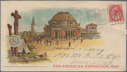 Kanada: 1901, "PAN-AMERICAN EXPOSITION" Cover With Color Lithograpy Franked With 2 C Red Cancelled W - Oblitérés