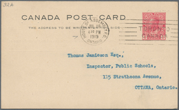 Canada - Stempel: 1913/1919, Four Postal Stationery Cards With Special Cancels: "THE STAMPED WINNIPE - Postgeschichte