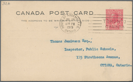 Canada - Stempel: 1913/1919, Four Postal Stationery Cards With Special Cancels: "THE STAMPED WINNIPE - Postal History