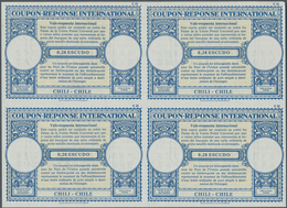 Chile - Ganzsachen: 1963. International Reply Coupon 0,28 Escudo (London Type) In An Unused Block Of - Chile