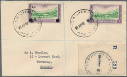 Cook-Inseln: 1930/1931, Two Registered Covers From MANIHIKI-Islands With Different Cancels To Great - Cook