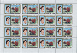 Cook-Inseln - Dienstmarken: 1990 (ca.), Michel Number 1408 With Overrprint O.H.M.S. In Full Sheet Of - Cookinseln