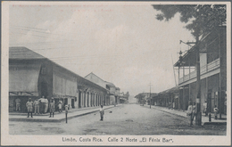 Costa Rica: 1923, Pictorial Stat. Postcard 4c. Red 'Coffee Plant' With Red Advert. 'Drink Costa Rica - Costa Rica