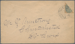 Dänisch-Westindien: 1903 Cover Franked With Bisected 4 Cents Grey-blue/light-brown Posted From Frede - Danemark (Antilles)