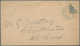 Dänisch-Westindien: 1903 Cover Franked With Bisected 4 Cents Grey-blue/light-brown Posted From Frede - Deens West-Indië