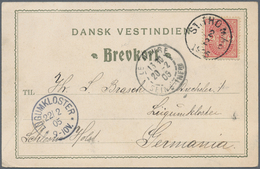 Dänisch-Westindien: 1905 Picture Postcard With View Of St. Thomas (Barrack For Military Use) Franked - Danemark (Antilles)