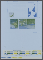 Falklandinseln: 1984, Printers Color Progressive Proof In Blue, Yellow And Green, For The 1984 (1st - Falklandinseln